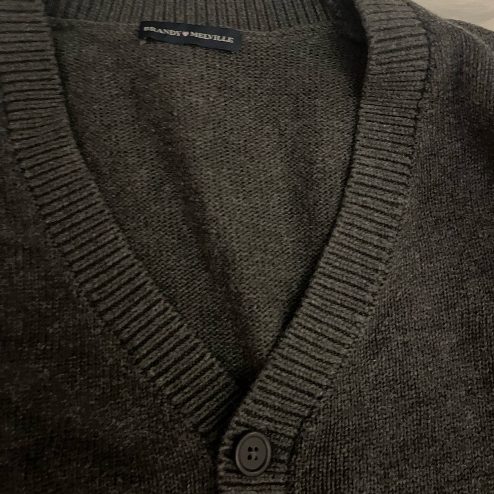 Brandy Melville Charcoal Cardigan